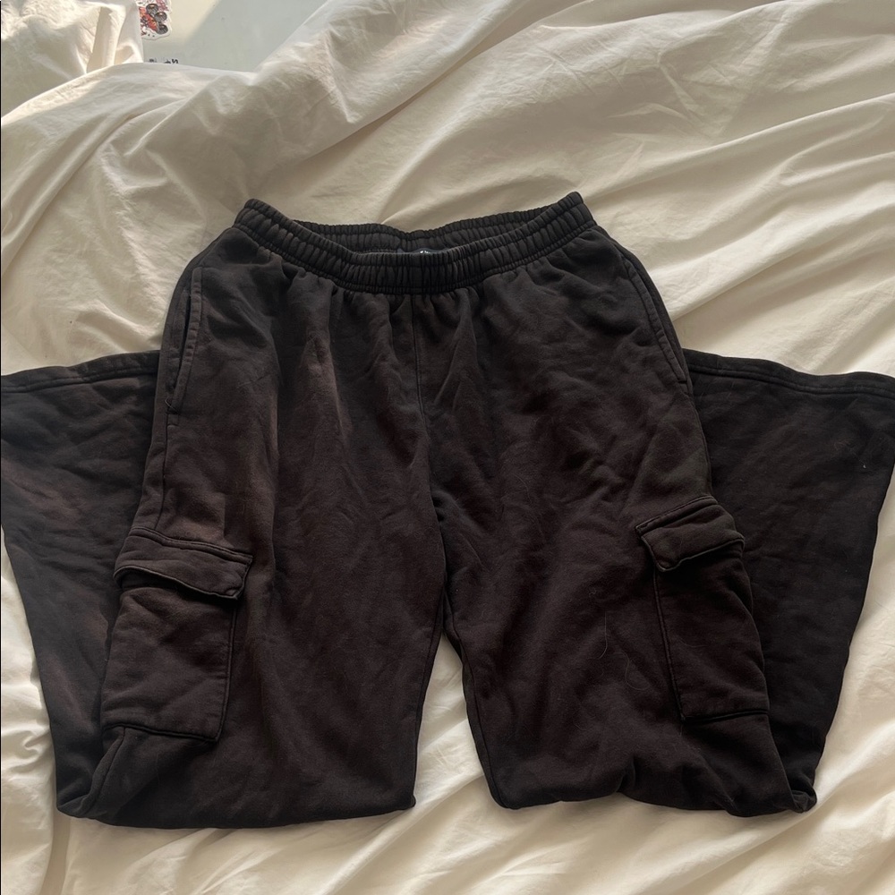 Brandy Melville Black Cargo Sweatpants